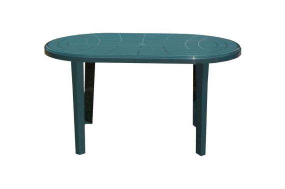 Stół plastikowy owal Jantar-Zielony-0