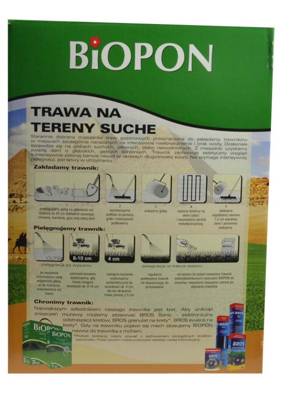 Biopon - trawa na tereny suche 1kg-2549