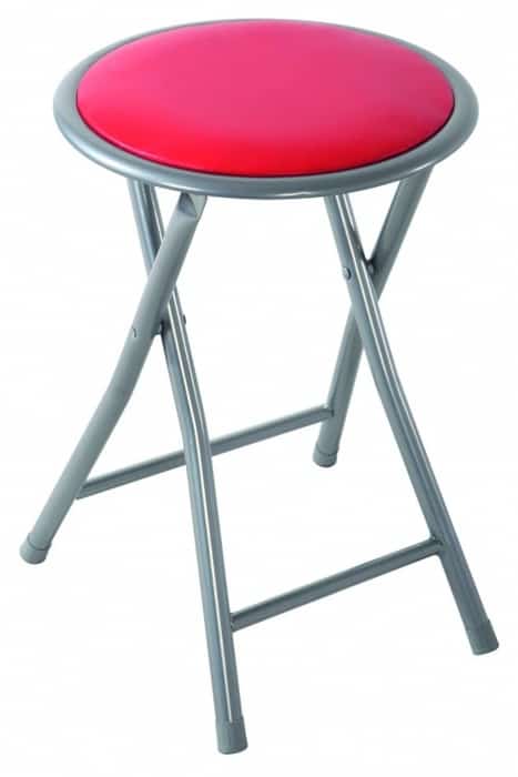 DAJAR - Taboret ,stołek składany -czerwony-0