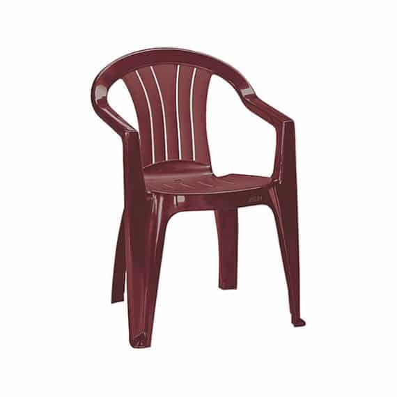 CURVER - Krzesło ogrodowe - SICILIA - kolor bordo-0