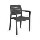 ALLIBERT - Krzesło ogrodowe - Tisara - grafit-0