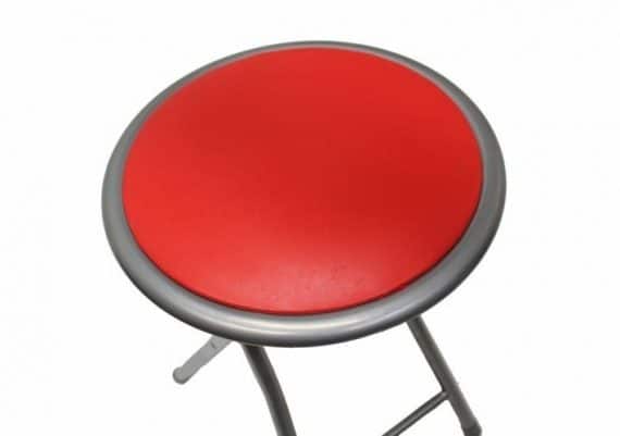 DAJAR - Taboret ,stołek składany -czerwony-12726